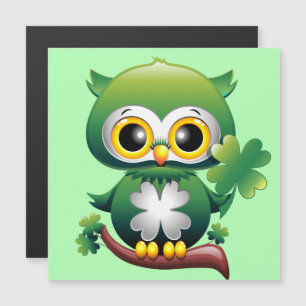 Baby Owl St Patrick Paddy Cartoon 