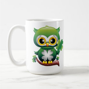 Baby Owl St Patrick Paddy Cartoon  Coffee Mug