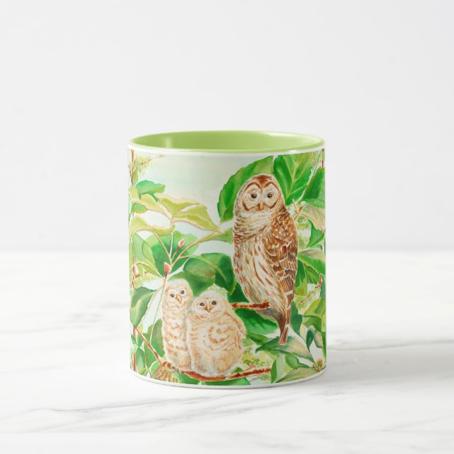 Baby owls coffee mug (Center)