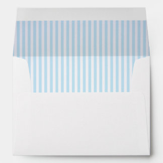 Baby Pale Blue Striped Lining A7 Envelopes