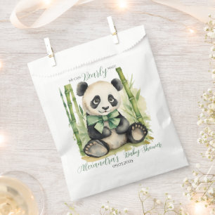 Baby Panda Bear Bearly Wait Baby Shower Favour Bag