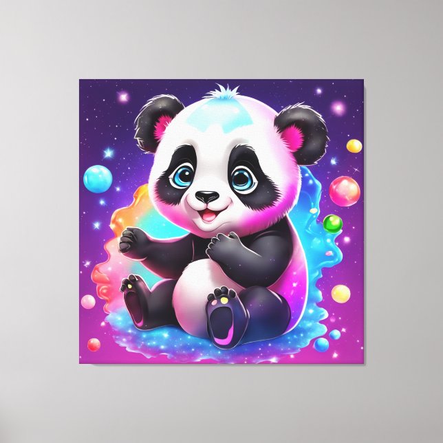 Baby Panda Canvas Print (Front)