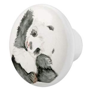 Baby Panda   Cute & Furry Ceramic Knob
