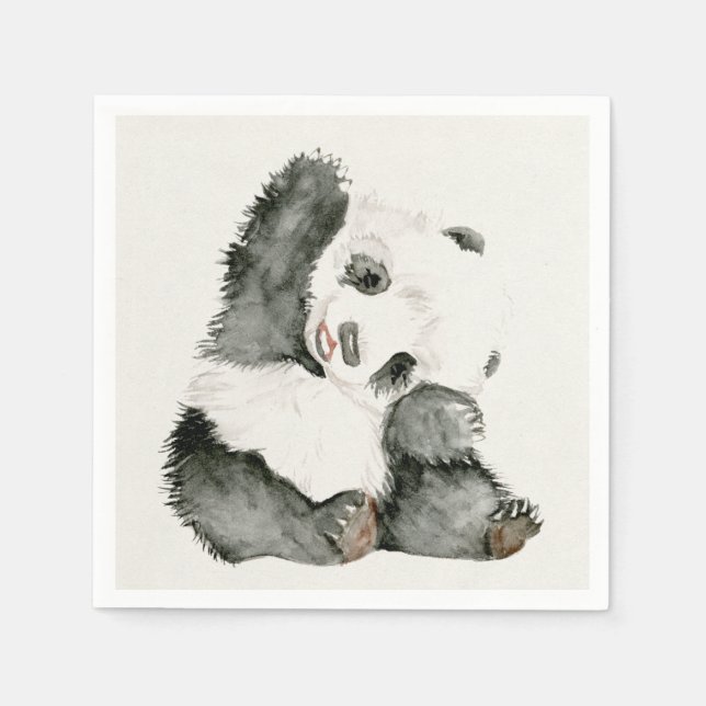 Baby Panda | Cute & Furry Napkin (Front)