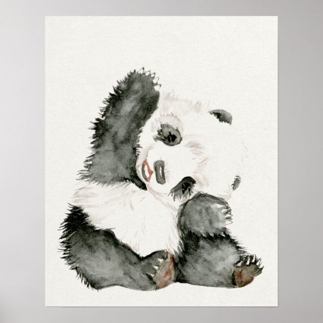 Baby Panda | Cute & Furry Poster (Front)