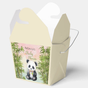Baby Panda Gender Neutral Baby Shower Favor Box