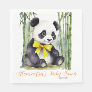 Baby Panda Gender Neutral Baby Shower Napkin