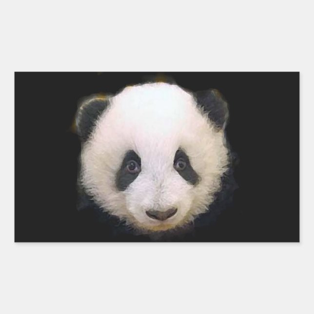 Baby Panda Heart Sticker (Front)