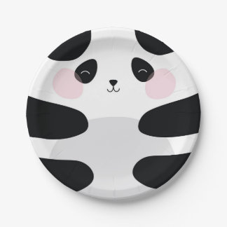 BABY PANDA PAPER PLATES