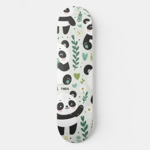 Baby Panda Pattern Skateboard