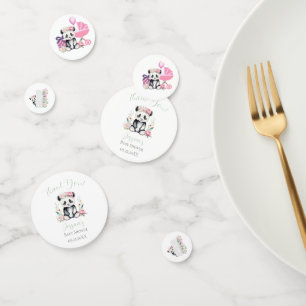 Baby Panda Peonies Jungle Baby Shower Confetti