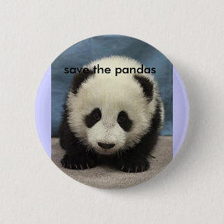 baby_panda, save the pandas 2 inch round button