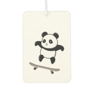 Baby Panda Skateboard Air Freshener
