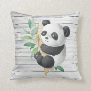 Baby Panda Throw Pillow