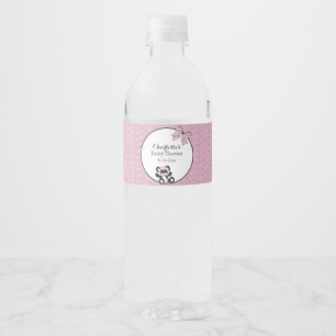 Baby Panda Water Bottle Label