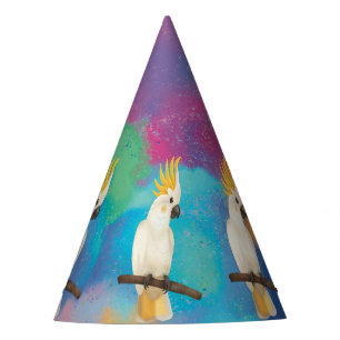 Baby Parrot Ara cockatoo Wild One with space  Party Hat