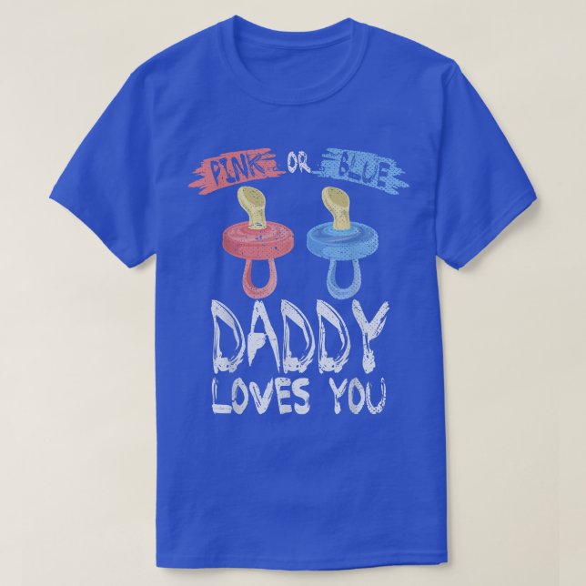 Baby Party Dad Future Daddy Baby Shower Gender Rev T-Shirt (Design Front)
