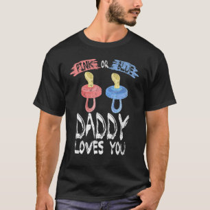Baby Party Dad Future Daddy Baby Shower Gender Rev T-Shirt