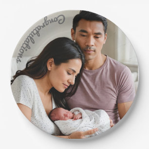 baby party photo Paper Plate