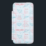 baby pattern with teddy bear incipio watson™ iPhone 5 wallet case<br><div class="desc">Seamless baby pattern with teddy bear  © and ® Bigstock® - All Rights Reserved.</div>