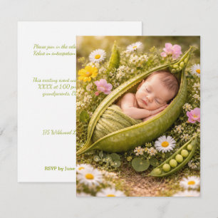 BABY PEA POD DIGITAL DOWNLOAD SHOWER INVITE
