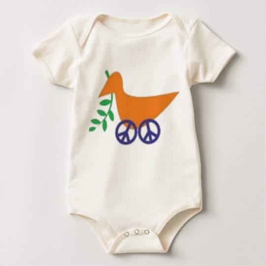 baby peace baby bodysuit