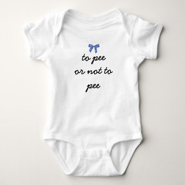 baby pee poo bodysuit (Front)