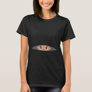 Baby Peeking [Med Skin / Brown Eyes] T-Shirt