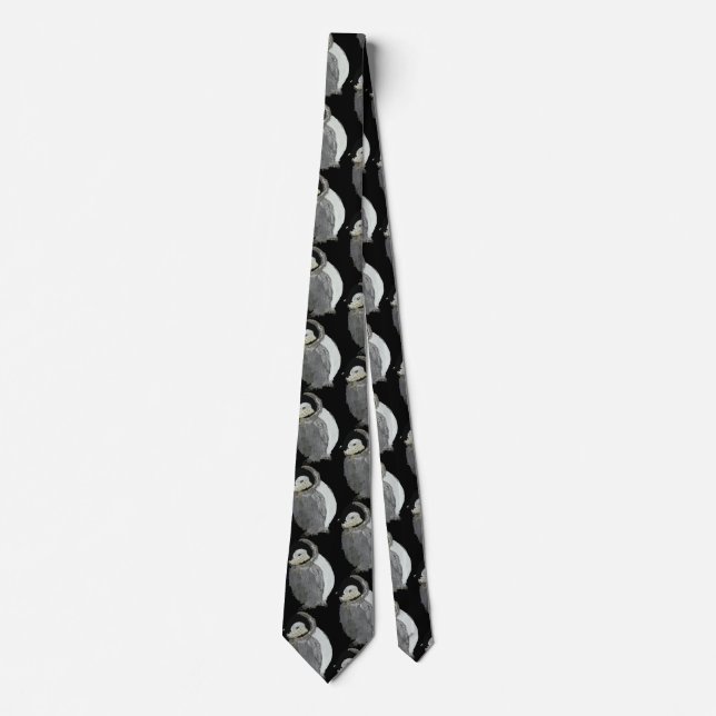 Baby penguin Birds Tie (Front)