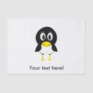 Baby penguin cartoon tissue paper