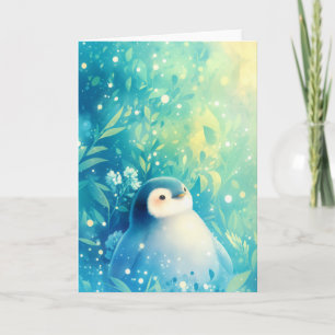 Baby Penguin Charm Card