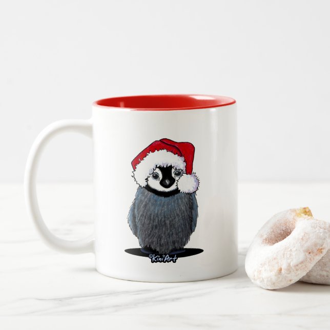Baby Penguin Christmas Mug (Avec donut)