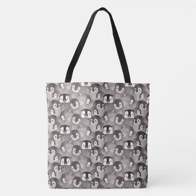 Baby Penguin Pattern  Tote Bag (Front)