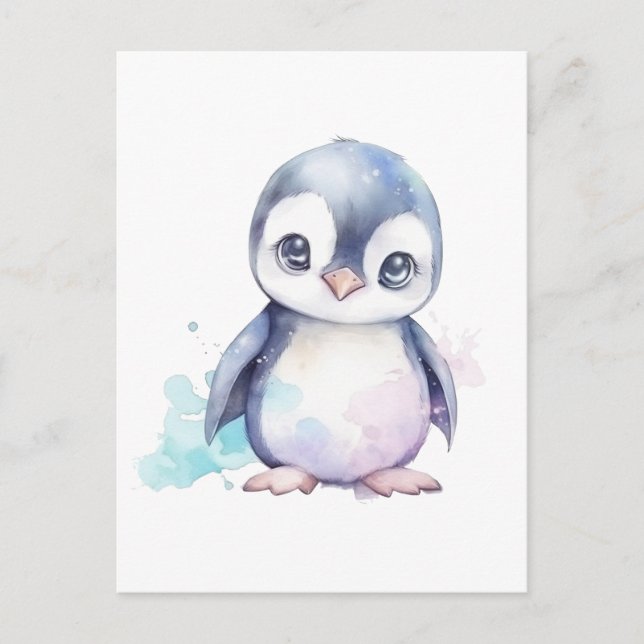 Baby Penguin Postcard (Front)