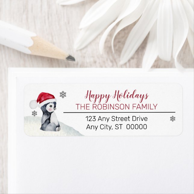 Baby Penguin | Santa Hat Happy Holidays Family (Insitu)
