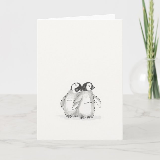 Baby penguins card (Front)