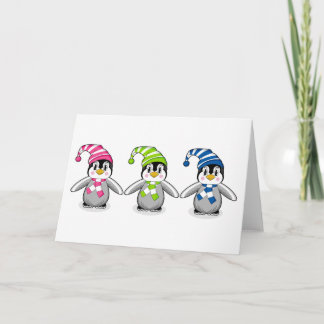 Baby Penguins Christmas Card