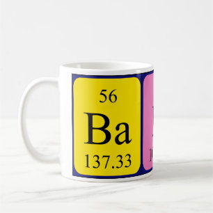 Baby periodic table name mug