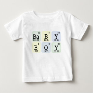 Baby Periodic Table Science Chemistry Teacher Boy T-Shirt