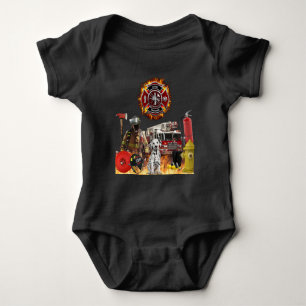 Baby Personalized Future Firefighter Baby Baby Bod Bodysuit