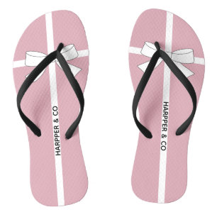 Baby Personalized Shower Pink Tiara Party  Flip Flops