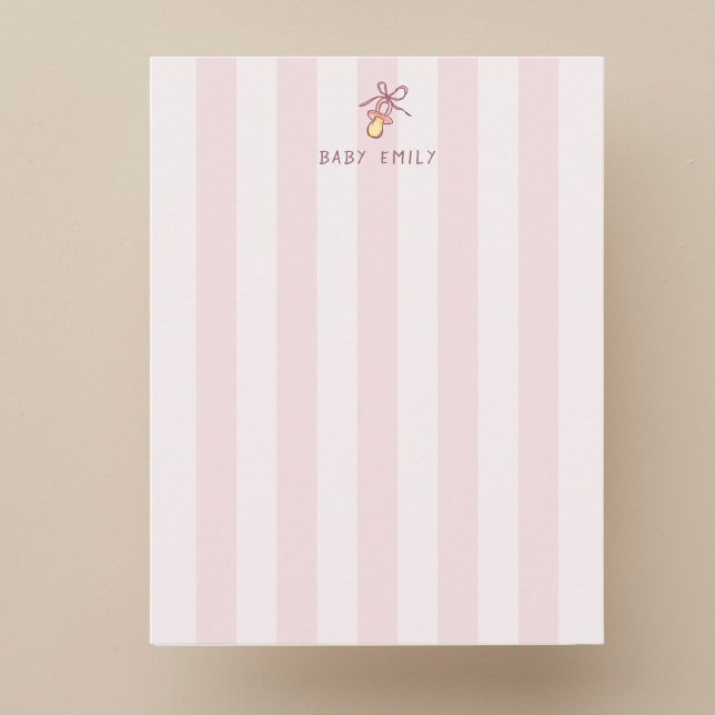 Baby personalized stationery nursery Note Card (Creator Uploaded)