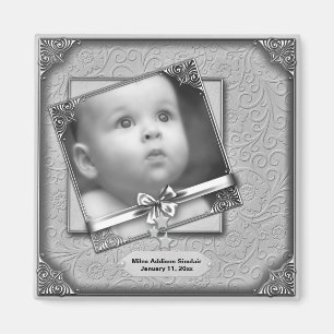 Baby Photo Birth Announcement Magnets