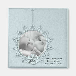 Baby Photo Birth Announcement Magnets