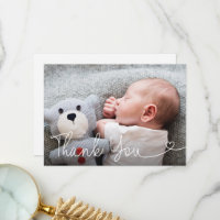Baby Photo Birth Announcement Script Modern