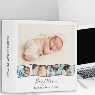 Baby Photo Collage Album Zigzag Picture Strip Binder