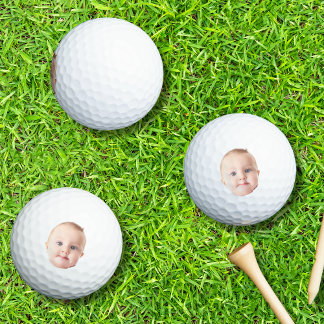 Baby Photo, Custom Baby Photo Face Golf Balls