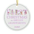  Baby Photo First Christmas as Grandparents Cute