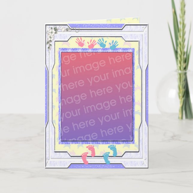  Baby Photo Frame Card (Front)