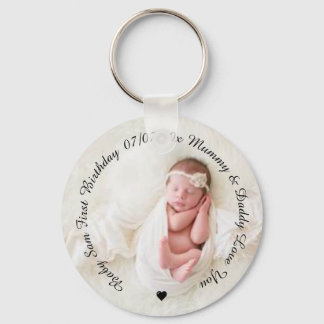 Baby Photo gift keyring 